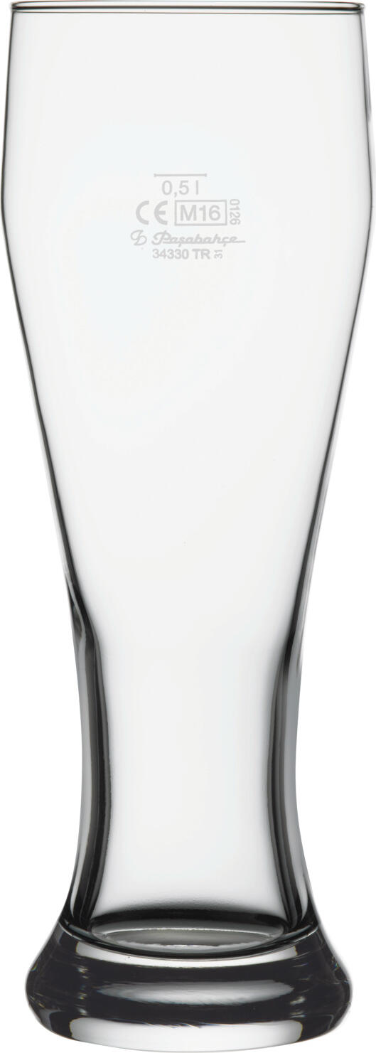 Pasabahçe Pasabahce Bulgaria EAD Wheat beer glass Weizen with filling line Weizenglas Weizen mit Eichstrich Wheat beer glass Weizen with filling line; 665 ml, 8.4x23.4 cm (ØxH); transparent; 0.5 l Filling line, 6 piece / pack Weizenglas Weizen mit Eichstrich; 665 ml, 8.4x23.4 cm (ØxH); transparent; 0.5 l Eichstrich, 6 Stück / Pack Traditional wheat beer glass. With filling line. Dishwasher safe. Traditionelles Weizenbierglas. Mit Eichstrich. Spülmaschinenfest.