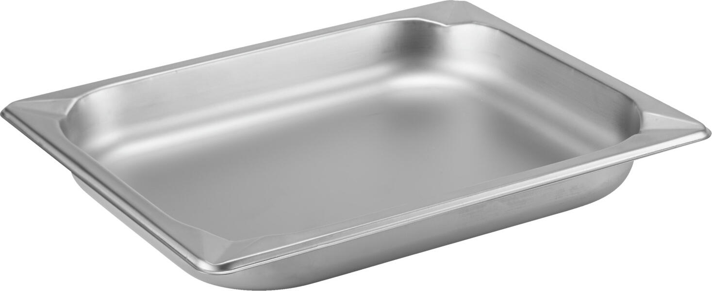 Гастроемкость Pulsiva Profi GN 1/2, 1.9 л, нержавеющая сталь 18/0 хром, матовая полировка, термостойкая, подходит для ПММ, с системой штабелирования