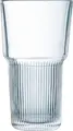 Pahare pentru Long Drink Arcoroc Starline, 310 ml, 140 mm, Sticla Temperata Stivuibile cu Caneluri Verticale, Vesela Profesionala HORECA, Set de 6 piese