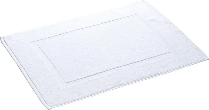 Set de 5 piese Covor baie Pulsiva Universal, 100% Bumbac Walk Terry, 50x70 cm, Alb, 700 g/m², Certificare OEKO-TEX Standard 100