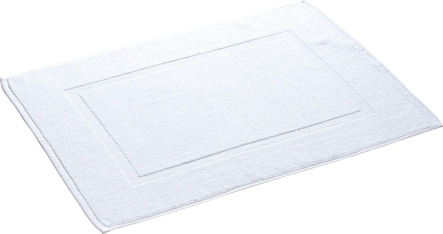 Set de 5 piese Covor baie Pulsiva Universal, 100% Bumbac Walk Terry, 50x70 cm, Alb, 700 g/m², Certificare OEKO-TEX Standard 100