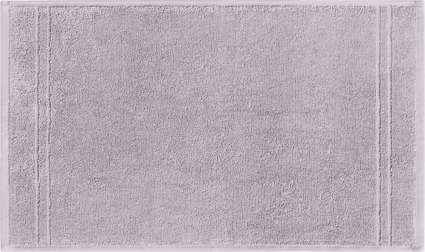 LUSINI Solutions GmbH Dina Face Towels, 100% Cotton Twisted Terry, 30x50 cm, Light-Grey, OEKO-TEX Standard 100, Set of 5 Pieces