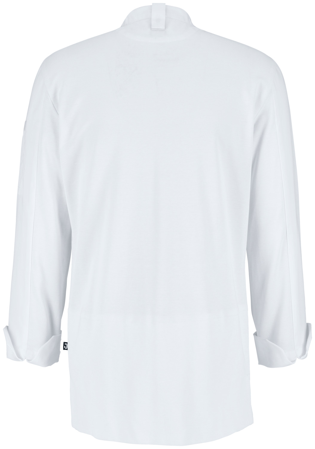 Jacket de Bucatar Jobeline Raphael cu Maneca Lunga pentru Barbati, Poliester 65% Bumbac 35%, Spate din Pique Respirabil, nasturi tip Press, Alb, Marime 48
