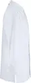 Jobeline Raphael Men's Long-Sleeved Chef Jacket, 65% Polyester 35% Cotton Pique Back, Concealed Snap Buttons, Chest and Arm Pockets, White, Size 54