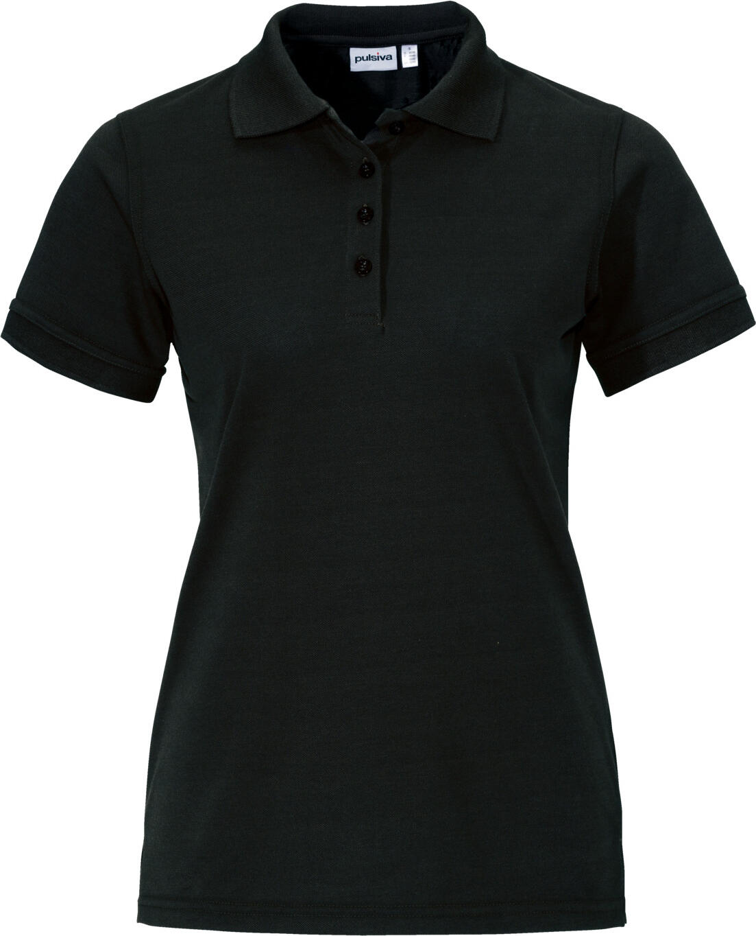 PULSIVA LUSINI Solutions GmbH Value pack women's polo shirt Sunny half sleeve Vorteilspack Damen Polo-Shirt Sunny Halbarm Value pack women's polo shirt Sunny half sleeve; Size L; black; 5 piece / pack Vorteilspack Damen Polo-Shirt Sunny Halbarm; Kleidergröße L; schwarz; 5 Stück / Pack 65 % polyester, 35 % cotton. 60°C wash. Easy-care half-sleeved polo shirt for women in classic piqué blend quality. With polo collar and button placket. Back length: 64 cm in size S. 65 % Polyester, 35 % Baumwolle. 60°-Wäsche. Pflegeleichtes Halbarm Poloshirt für Damen in klassischer Piqué- Mischqualität. Mit Polokragen und Knopfleiste. Rückenlänge: 64 cm in Gr S