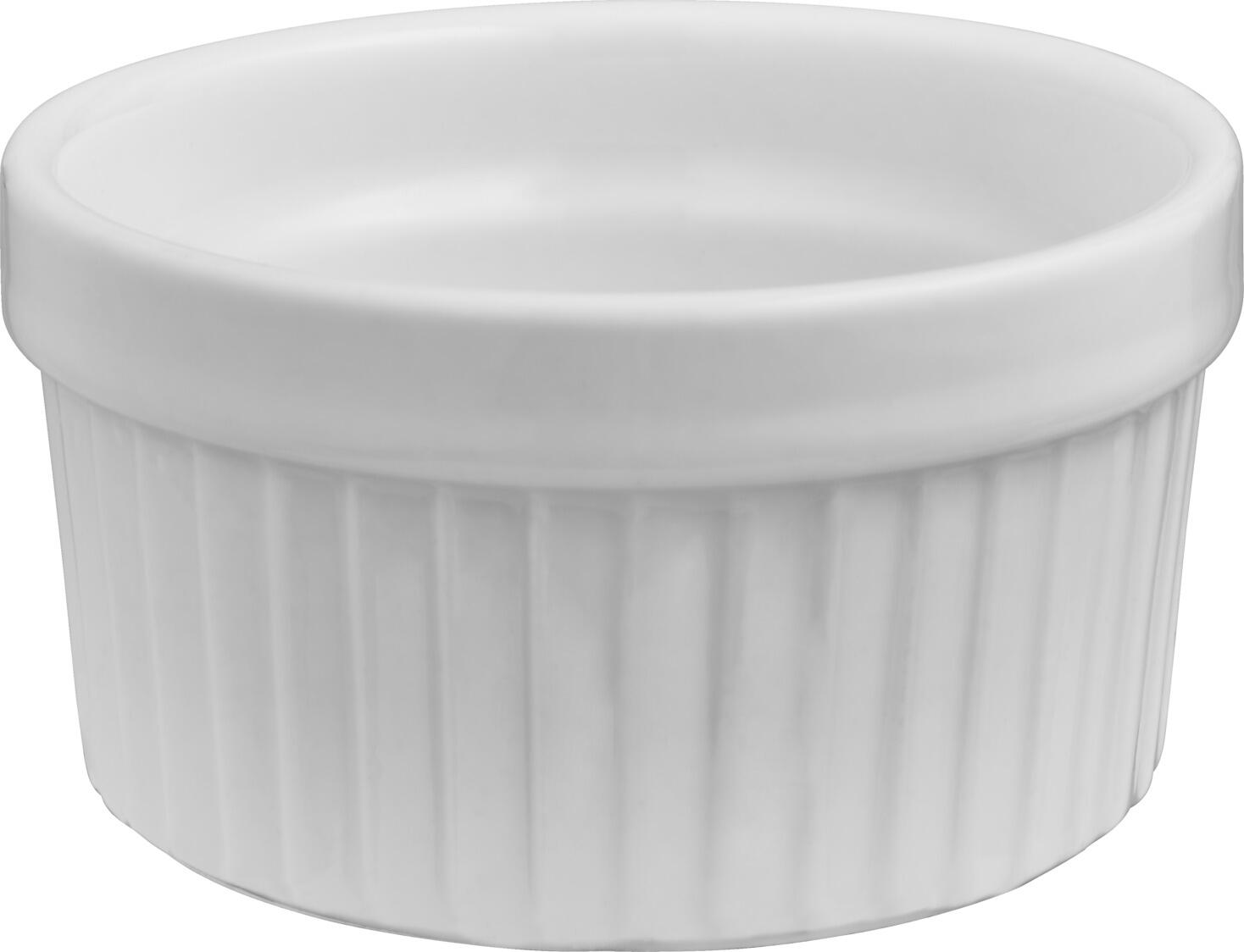 Boluri pentru Ragout Fin VEGA Siga, Porțelan Alb cu Relief, Capacitate 90ml, Rezistente la Cuptor si Microunde, Set de 12 piese