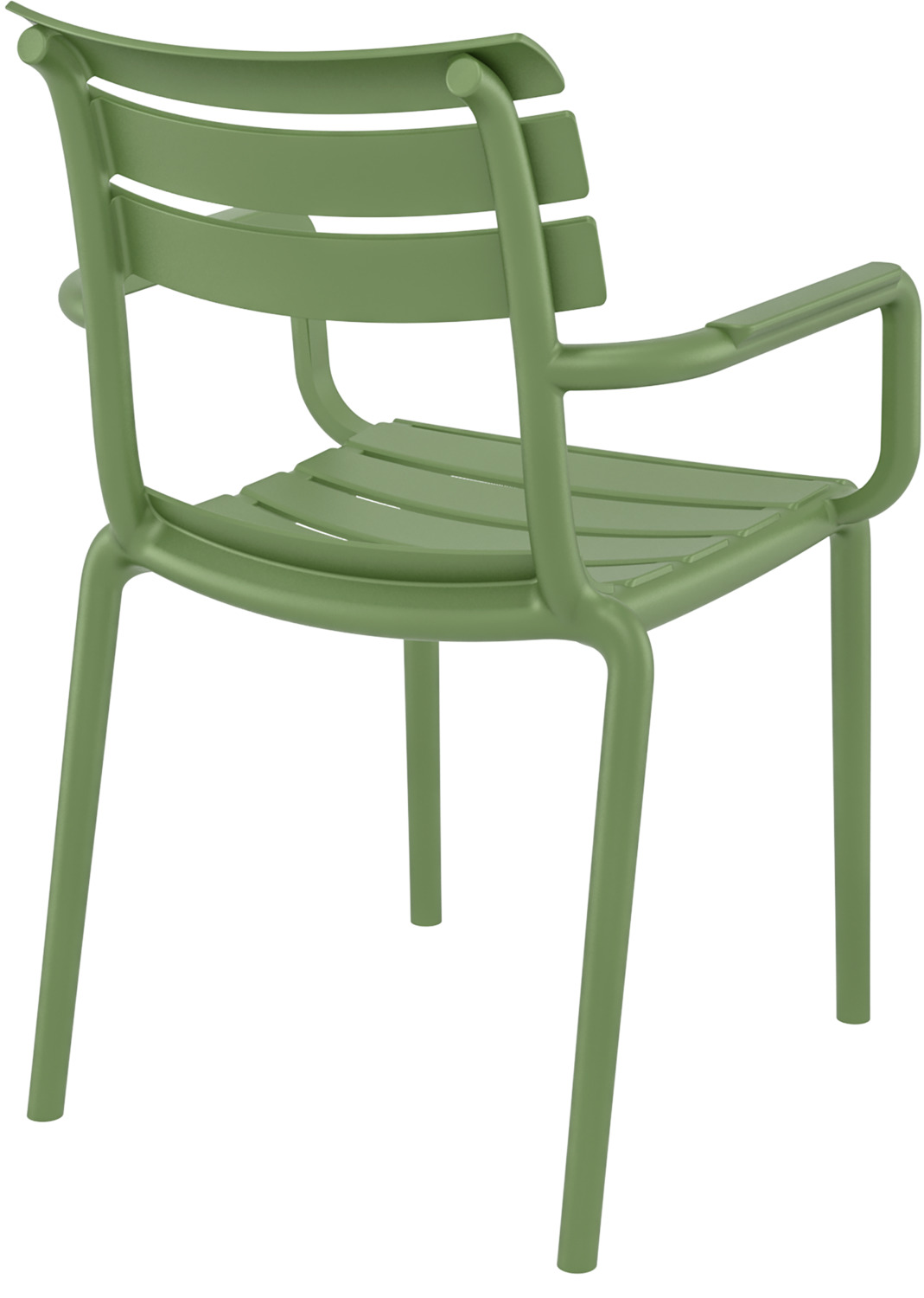 Siesta Helen Outdoor Garden Chair with Armrests, Fiberglass-reinforced Recyclable Polypropylene, Stackable, 58x59x84 cm