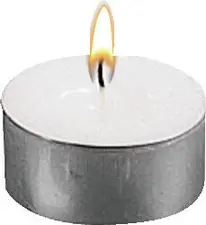 Gala GALA Germany GmbH Maxi tealights 6 cm Maxi-Teelicht 6 cm Maxi tealights 6 cm; 6x2.5 cm (ØxH); white/silver; round; 12 piece / pack Maxi-Teelicht 6 cm; 6x2.5 cm (ØxH); weiß/silber; rund; 12 Stück / Pack Tealight in aluminum case. Burn time 8 h. Teelicht in Aluminium-Hülle. Brenndauer 8 h.