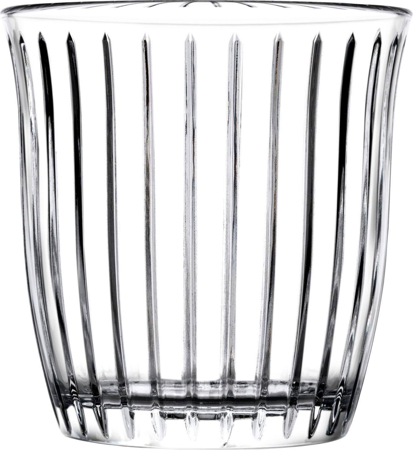Pasabahçe Pasabahce Cam Sanayii ve Tic. A.S. Sisecam Genel Merkezio Whisky glass Joy with grooves Whiskyglas Joy mit Rillen Whisky glass Joy with grooves; 360 ml, 9.35x9.6 cm (ØxH); transparent; 4 piece / pack Whiskyglas Joy mit Rillen; 360 ml, 9.35x9.6 cm (ØxH); transparent; 4 Stück / Pack The whisky glass in the Joy series has been specially developed for professional use in bars, restaurants, hotels and catering. Its characteristic grooved structure on the outside not only ensures a modern, pleasantly non-slip feel, but also gives the glass an elegant, uniform appearance that stylishly sets the scene for every drink. An innovative production process with additional flame finishing creates a glass that meets the highest standards of quality and design - perfect for everyday use and for the stylish presentation of fine whiskies or other spirits. Visible quality through special production In contrast to conventional whisky glasses, the Joy series uses a particularly elaborate manufacturing process. During the production process, scarfing ensures that there are no visible mould seams or transitions. The result is a homogeneous, filigree glass structure that clearly stands out from standard glass both visually and to the touch. This finish emphasises the premium character of the glass and also provides practical benefits for everyday use behind the bar. Developed for everyday professional bar and catering use The Joy whisky glass impresses with its high stability, pleasant grip and dishwasher-safe surface. This makes it ideal for intensive use in the catering trade - whether serving pure whisky, creative drinks or fine long drinks. The fine grooved structure offers a secure grip, even with wet hands or fast serving processes. Thanks to its timeless design, the glass can be perfectly combined with other shapes and sizes from the Joy series. * Elaborately crafted glass with a flame-finished surface - no visible seams or transitions * Elegant grooved structure for a non-slip feel and modern look * high material quality for long-lasting use in everyday catering use * Dishwasher-safe and hygienic - ideal for the professional washing-up process * More break-resistant than conventional moulded glass thanks to special post-processing * suitable for restaurants, hotels, catering and buffets * available in various sizes and shapes - can be combined within the Joy series Das Whiskyglas der Serie Joy wurde speziell für den professionellen Einsatz in Bars, Restaurants, Hotels und Caterings entwickelt. Seine charakteristische Rillenstruktur auf der Außenseite sorgt nicht nur für eine moderne, angenehm griffige Haptik, sondern verleiht dem Glas auch eine edle, gleichmäßige Optik, die jedes Getränk stilvoll in Szene setzt. Durch ein innovatives Produktionsverfahren mit zusätzlicher Flämmveredelung entsteht ein Glas, das höchsten Ansprüchen an Qualität und Design gerecht wird – perfekt für den täglichen Einsatz und für die stilvolle Präsentation edler Whiskys oder anderer Spirituosen. Sichtbare Qualität durch besondere Herstellung Im Unterschied zu herkömmlichen Whiskygläsern wird bei der Serie Joy ein besonders aufwendiges Fertigungsverfahren eingesetzt. Während des Produktionsprozesses sorgt das Flämmen dafür, dass keine sichtbaren Pressnähte oder Übergänge entstehen. Das Ergebnis ist eine homogene, filigrane Glasstruktur, die sich optisch und haptisch deutlich von Standardgläsern abhebt. Diese Veredelung unterstreicht den Premiumcharakter des Glases und sorgt zugleich für praktische Vorteile im täglichen Einsatz hinter der Bar. Für den professionellen Bar- und Gastro-Alltag entwickelt Das Joy Whiskyglas überzeugt durch seine hohe Stabilität, seine angenehme Griffigkeit und die spülmaschinenfeste Oberfläche. Damit ist es ideal für den intensiven Gebrauch in der Gastronomie geeignet – ob beim Servieren purer Whiskys, kreativer Drinks oder edler Longdrinks. Die feine Rillenstruktur bietet sicheren Halt, auch bei feuchten Händen oder schnellen Serviervorgängen. Dank seines zeitlosen Designs lässt sich das Glas perfekt mit anderen Formen und Größen der Joy-Serie kombinieren. * aufwendig gefertigtes Glas mit flammenveredelter Oberfläche – keine sichtbaren Nähte oder Übergänge * elegante Rillenstruktur für griffige Haptik und moderne Optik * hohe Materialqualität für den dauerhaften Einsatz im Gastro-Alltag * spülmaschinenfest und hygienisch – ideal für den professionellen Spülprozess * bruchresistenter als herkömmliches Pressglas dank spezieller Nachbearbeitung * geeignet für Restaurants, Hotels, Caterings und Buffets * in verschiedenen Größen und Formen erhältlich – kombinierbar innerhalb der Joy-Serie