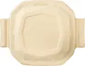 Duni Sugar Cane Lid Eco V, Biodegradable Bagasse Disposable Lids, 24.4 x 19.2 x 3.2 cm, Square, Brown, Microwaveable, Set of 50 Pieces