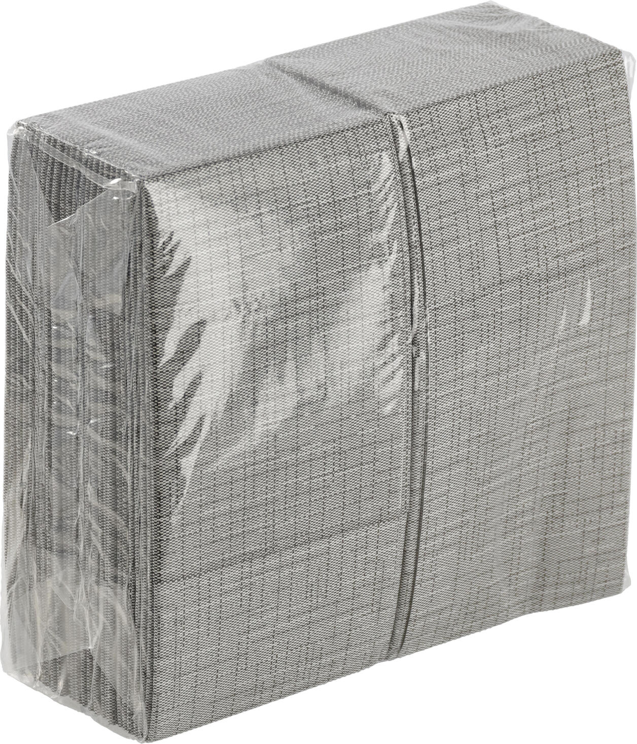 Garcia De Pou Cotto Disposable Cutlery Bag and Napkin, Anthracite, Airlaid Synthetic Fibre Fleece 55 g/m², Food-Safe, 10x20 cm Folded, Pack of 50 pieces