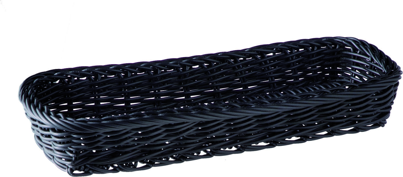 APS Assheuer + Pott GmbH & Co. KG Cutlery basket Besteck-Korb Economic rechteckig Cutlery basket; 27x10x5 cm (LxWxH); black Besteck-Korb Economic rechteckig; 27x10x5 cm (LxBxH); schwarz Handmade. The cutlery basket Economic from APS is a nice basket woven by hand. Available in beige and black. Der Besteckkorb ECONOMIC eignet sich ideal zum Bereitstellen, Sortieren und Präsentieren von Besteck in Gastronomie, Hotellerie, Buffetbereich, Kantine und im privaten Gebrauch. Die robuste Ausführung aus Polypropylen ist besonders alltagstauglich und unterstützt eine hygienische sowie übersichtliche Organisation am Buffet oder auf dem gedeckten Tisch. * Material: Polypropylen * Für Besteck geeignet * Bruchsicher * Spülmaschinengeeignet