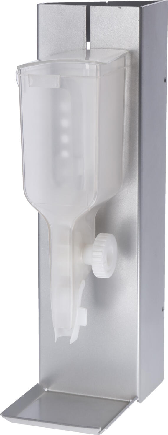 Stație de reumplere VEGA Curone pentru râșnice și shaker-uri, Aluminiu Anodizat și Plastic, Argintiu Transparent, cu Roată de Porționare și 5 Etichete