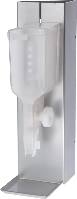 Stație de reumplere VEGA Curone pentru râșnice și shaker-uri, Aluminiu Anodizat și Plastic, Argintiu Transparent, cu Roată de Porționare și 5 Etichete