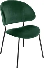 VEGA LUSINI Solutions GmbH Upholstered chair Lindo velvet Polsterstuhl Lindo Samt Upholstered chair Lindo velvet; 55x65x85 cm (WxDxH); seat fir-green, base black Polsterstuhl Lindo Samt; 55x65x85 cm (BxTxH); Sitz tannengrün, Gestell schwarz Elegant upholstered chair with trendy velvet cover (100 % polyester) and powder-coated steel frame. Ergonomic seat shell. Suitable for indoor use only. Supplied assembled. Eleganter Polsterstuhl mit trendigem Samtbezug (100 % Polyester) und pulverbeschichtetem Stahlgestell. Ergonomische Sitzschale. Nur für den Innenbereich geeignet. Lieferung erfolgt montiert.
