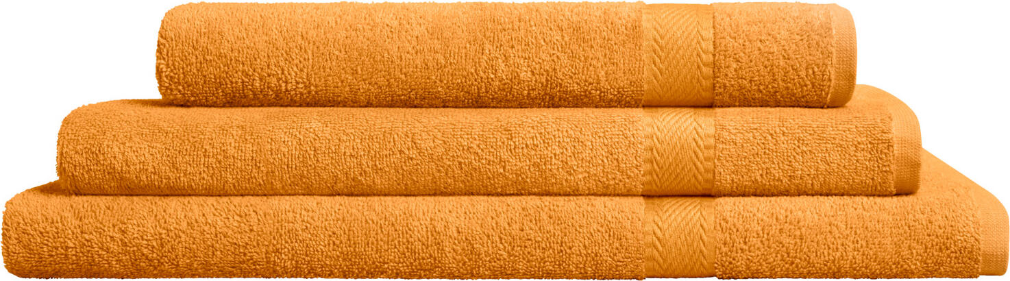 Prosop de mana ERWIN M. Bermuda 2.0, 100% bumbac terry, 50x100 cm, 450 g/m², OEKO-TEX Standard 100, Portocaliu