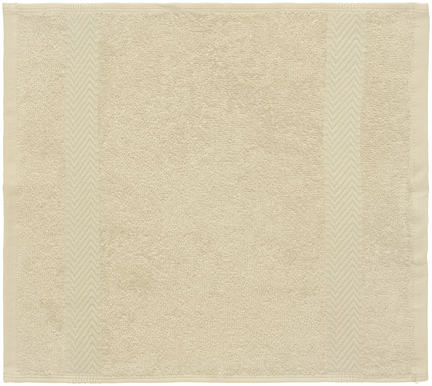 ERWIN M. Bermuda 2.0 Washcloth Set of 5, 100% Cotton Terry Towelling, 30x30 cm, Beige, with Hanging Loop and Double Seams, OEKO-TEX Standard 100