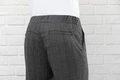 Jobeline Sweatpant Karo Men's Chef Trousers, Slim Fit Plaid Design, 65% Polyester 35% Cotton, Stretch Waistband with Drawstring, Size 54