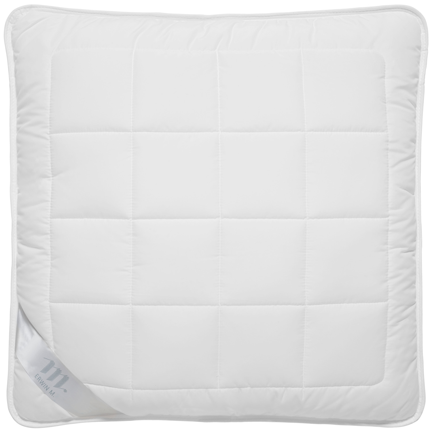 Подушка ERWIN M. LUSINI Pillow Dream, наполнитель из суперсиликонизированного полого полиэфирного волокна, 65 x 65 см, гипоаллергенная, дышащая, белая