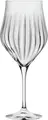Set de 6 piese Pahare de vin rosu RCR Timeless, Sticla de cristal, Forma bulbous, Design cu caneluri verticale, 650 ml, 24.5 cm, Transparent