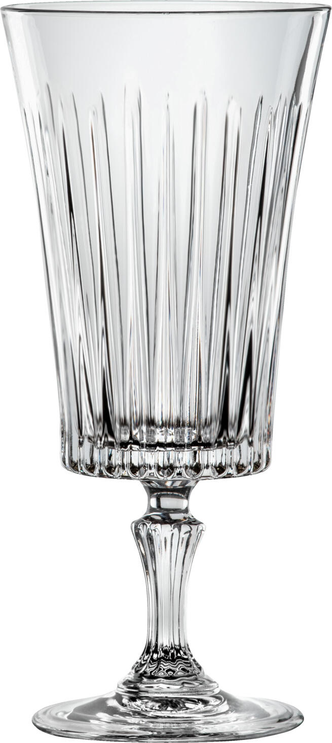 RCR Timeless High Ice Cream and Dessert Cup, 420 ml, Crystal Glass, Classic Cut Design, Transparent, Set of 6
