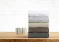 LUSINI Dina Hand Towel, 100% Cotton Twisted Terry, 50x100 cm, 500 g/m², OEKO-TEX Standard 100, Extra Absorbent and Durable, Anthracite Grey
