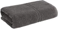 LUSINI Dina Hand Towel, 100% Cotton Twisted Terry, 50x100 cm, 500 g/m², OEKO-TEX Standard 100, Extra Absorbent and Durable, Anthracite Grey