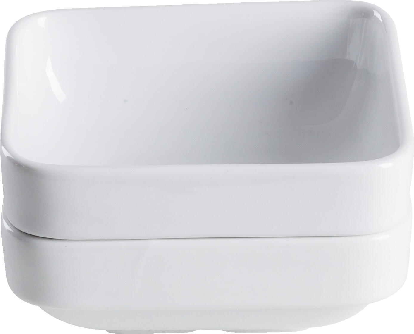 PULSIVA Bowl Multi Set of 6, White Porcelain Serving Bowls, 330 ml, Stackable with Condensation Drain Gutter, Microwave and Dishwasher Safe