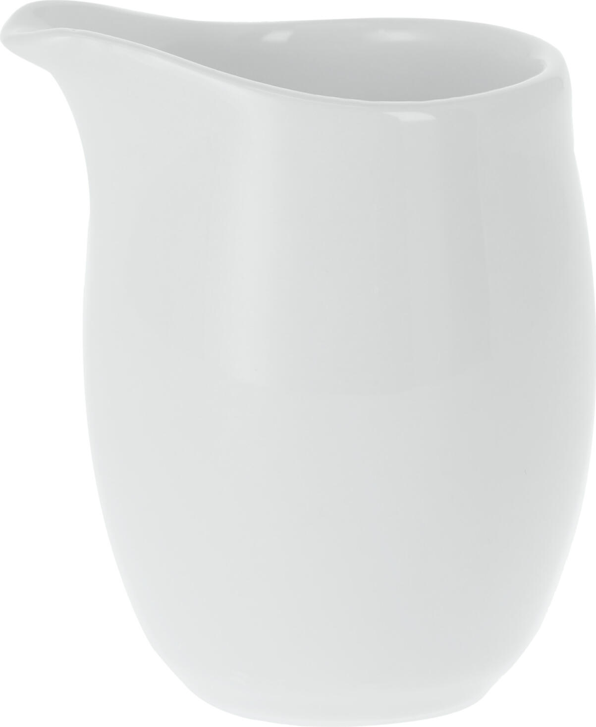 VEGA Pallais Milk and Sauce Jug Set of 6, White Porcelain, 40 ml, 3.5 x 5.5 cm, Without handle, Dishwasher and Microwave Safe