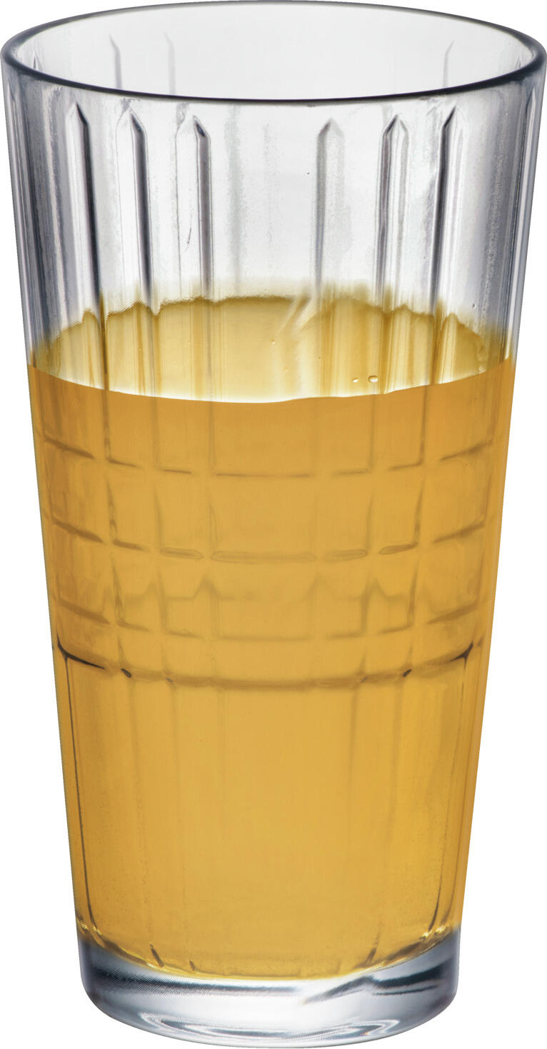 Set de 6 pahare pentru cocktail Arcoroc Stack up Cross Long Drink, sticla temperata, 350ml, 7x14 cm, transparente, stivuibile, rezistente la masina de spalat vase