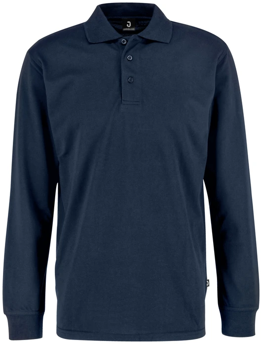 Tricou Polo Jobeline Fly cu Maneca Lunga pentru Barbati, Culoare Navy, Material Pique 65% Poliester 35% Bumbac 200 g/m², Croiala Regular pentru Hotelari si Servicii