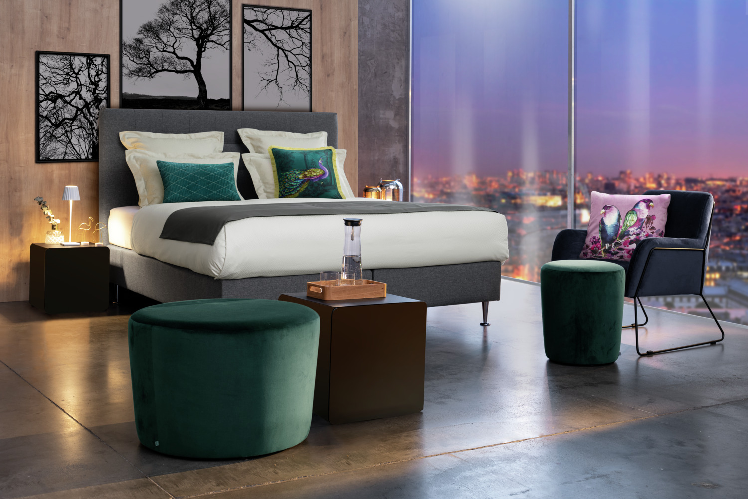 Husa pentru perna ERWIN M. LUSINI Solutions GmbH Maze, 100% bumbac satin, 65x65 cm, cu closure hotel, 175 TC, lavabila pana la 95°C