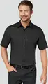 Camasa barbati Jobeline Bruce cu maneca scurta, croiala slim fit, 98% bumbac 2% elastan, cravata Kent, OEKO-TEX Standard 100, imbracaminte serviciu