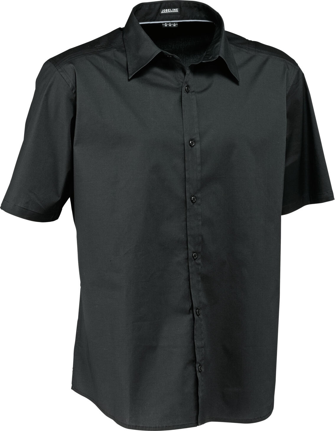 Camasa Jobeline Bruce pentru barbati cu maneca scurta, croiala Slim Fit, 98% bumbac 2% elastan, guler Kent, spate extra-lung, certificare OEKO-TEX