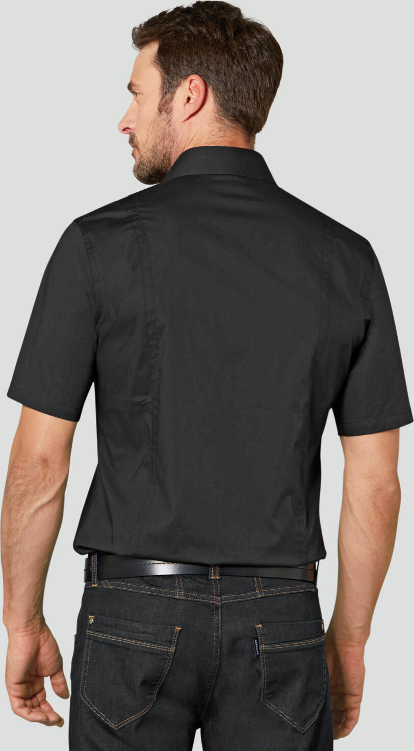 Camasa Barbati Jobeline Bruce cu Maneca Scurta, Croiala Slim Fit, Cragul Kent, 98% Bumbac 2% Elastan, Camasa Serviciu Certificata OEKO-TEX
