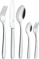VEGA Martello Dessert Spoon Set of 12, 18/10 Chrome-Nickel Stainless Steel, Mirror Polished, Hammered Relief Handle, 18.1 cm, Silver