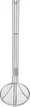 Pulsiva Cilantro II Slotted Spoon Skimmer, Stainless Steel, 11 cm Diameter, 34 cm Length, Reinforced Handle, Dishwasher Safe, Silver