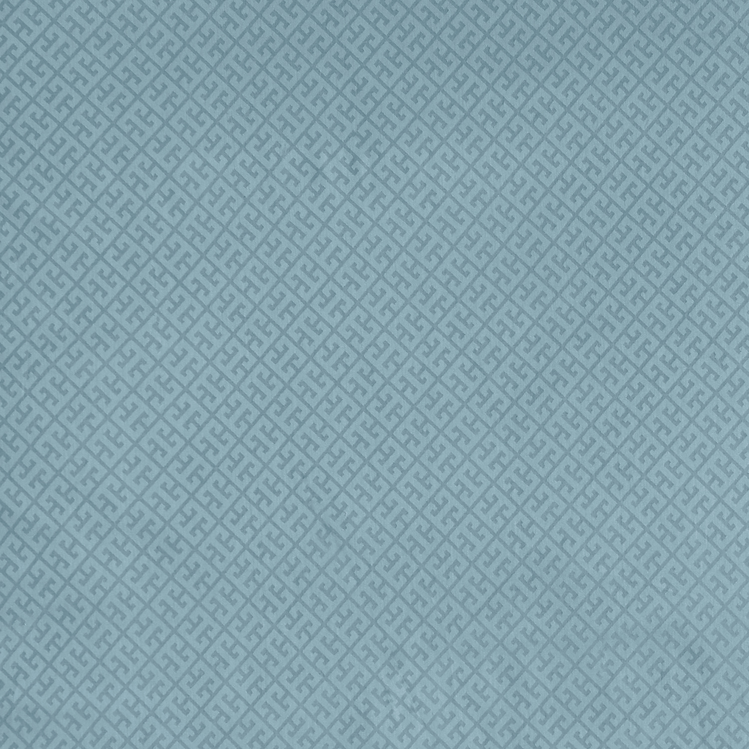 ERWIN M. LUSINI Solutions GmbH Maze Pillow Cover, Blue, 100% Cotton Satin, 65x65 cm, Hotel Closure, 175 TC, Washable up to 95°C