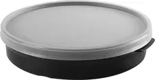 Reusable container Amuse Pro 3 compartments Mehrweg-Menübehälter Amuse Pro 3-fach unterteilt Reusable container Amuse Pro 3 compartments; 800 ml, 23x4.8 cm (ØxH); black; round; 8 piece / pack Mehrweg-Menübehälter Amuse Pro 3-fach unterteilt; 800 ml, 23x4.8 cm (ØxH); schwarz; rund; 8 Stück / Pack The reusable container Amuse Pro with lid is made from 100 % polypropylene. 3 compartments. The lid is transparent so that food is easily recognizable. Can reliably withstand temperatures between -20 °C and +100 °C. BPA-free, leakproof, microwaveable and dishwasher safe. Der Mehrweg-Menübehälter Amuse Pro inkl. Deckel besteht aus 100 % Polypropylen. Ist 3-fach unterteilt. Der Deckel ist transparent, so dass die Speisen gut erkennbar sind. Die Temperaturbeständigkeit ist zwischen -20 °C und +100 °C zuverlässig gewährleistet. BPA frei, schwappsicher, mikrowellengeeignet und spülmaschinenfest.