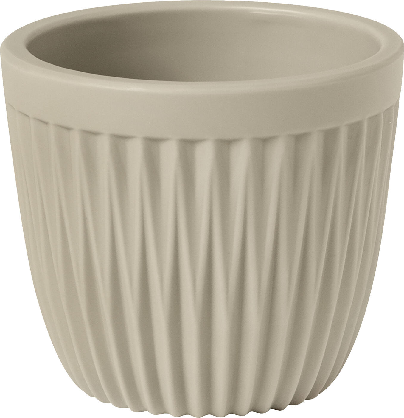 VEGA LUSINI Solutions GmbH Espresso cup Kanas Espressotasse Kanas Espresso cup Kanas ; 80 ml, 6.2x5.4 cm (ØxH); beige; round; 6 piece / pack Espressotasse Kanas ; 80 ml, 6.2x5.4 cm (ØxH); beige; rund; 6 Stück / Pack Espresso cup with relief. The cup is particularly durable thanks to its impact and break resistance. The application range is from -30°C to +70°C. Dishwasher safe. Not suitable for microwaves or ovens. Becher aus Melamin mit Relief. Der Becher ist besonders langlebig durch Stoß- und Bruchfestigkeit. Der Einsatzbereich ist von -30 °C bis +70 °C. Spülmaschinenfest. Nicht mikrowellengeeignet und nicht backofengeeignet.