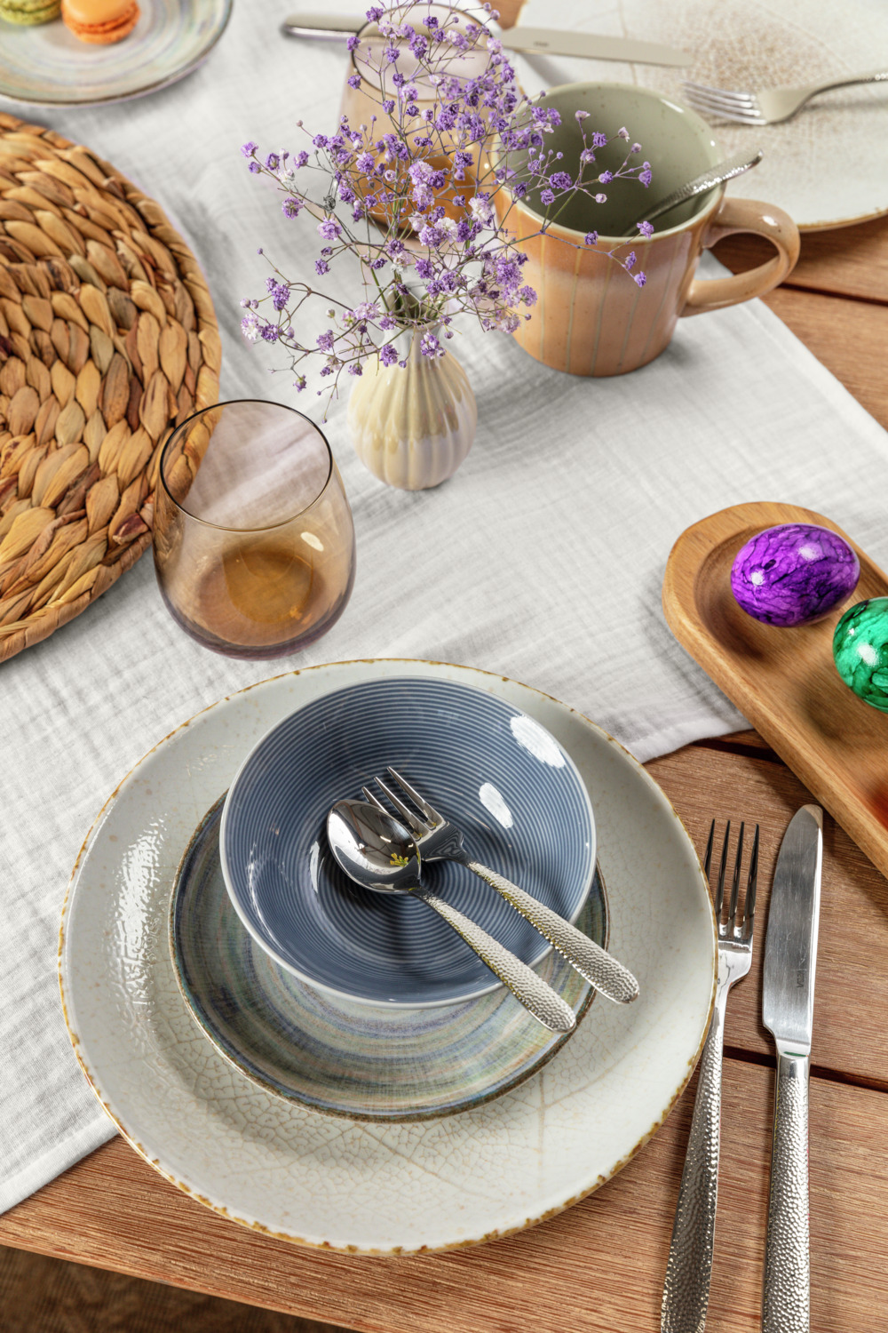 Vega Martello Cake Fork Set of 12, 18/10 Chrome-Nickel Stainless Steel, Mirror Polished with Hammered Relief, Rust-free, 14.8 cm, Dishwasher Safe