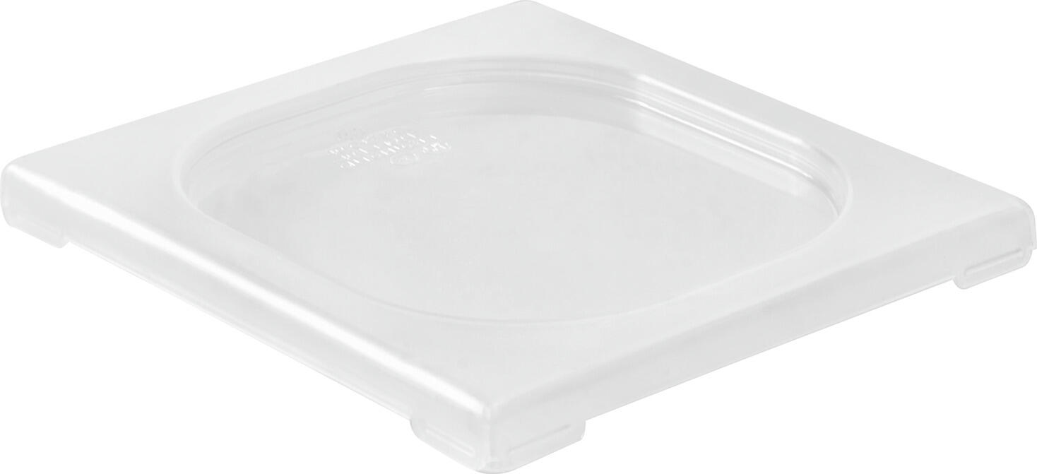 Pulsiva Risa GN Lid 1/6, Transparent Polypropylene Food-Safe Cover, 17.5x16 cm, BPA-Free, Impact-Resistant, Dishwasher and Microwave Safe