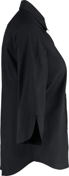 Bluza de lucru Jobeline Porter pentru femei, maneca trei sfert, amestec bumbac-poliester, croiala regular, certificare OEKO-TEX, neagra, marime 48