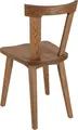 Set de 2 scaune din lemn de stejar masiv VEGA Campato, stil casa de campie, Oak/Tobacco, scaun ergonomic, certificat FSC, 42x46x84 cm