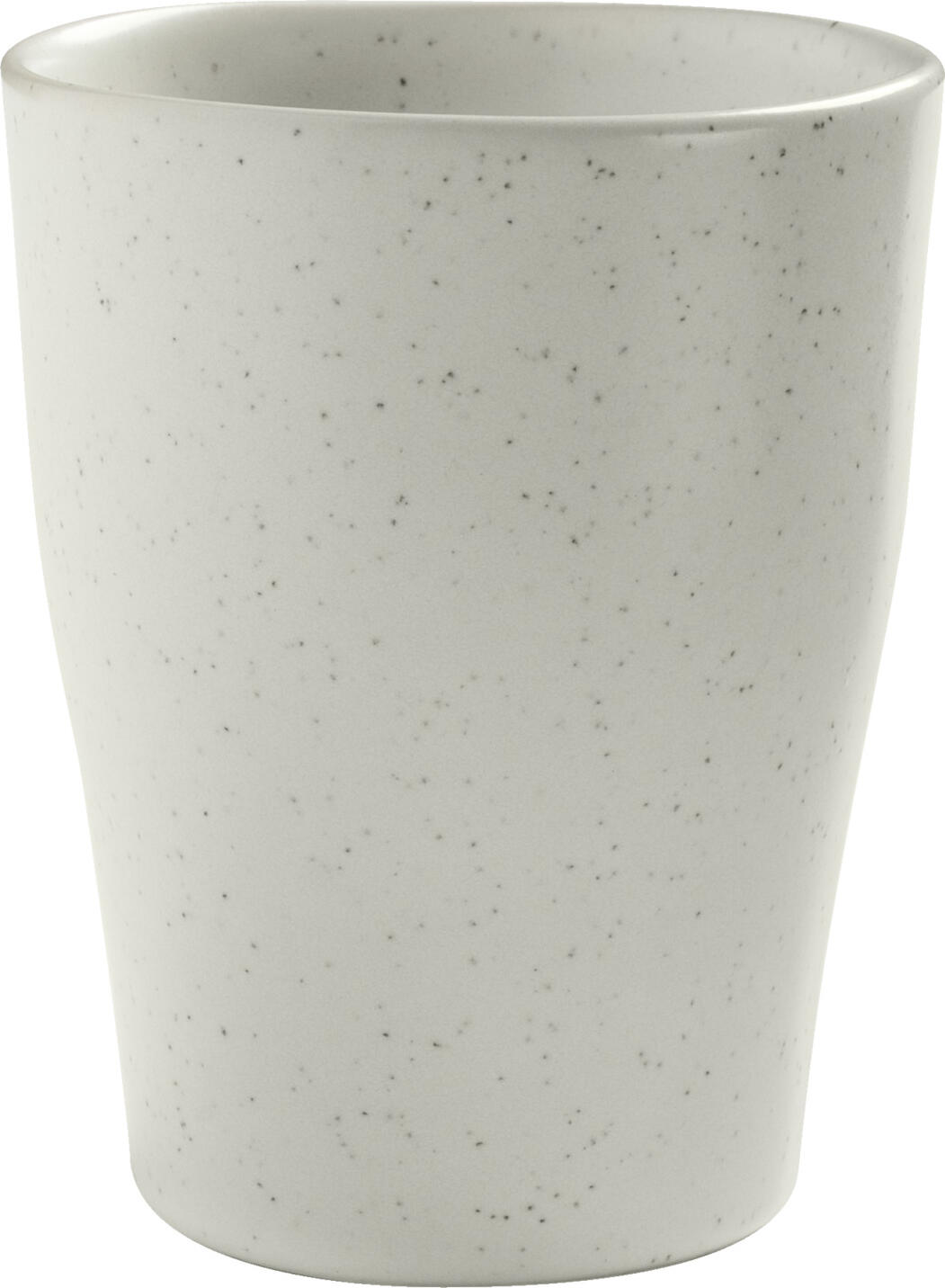 VEGA Ossori Stoneware Coffee Mug Set of 6, Beige, 390 ml, Round Handmade Feel with Striking Rim, Dishwasher and Microwave Safe