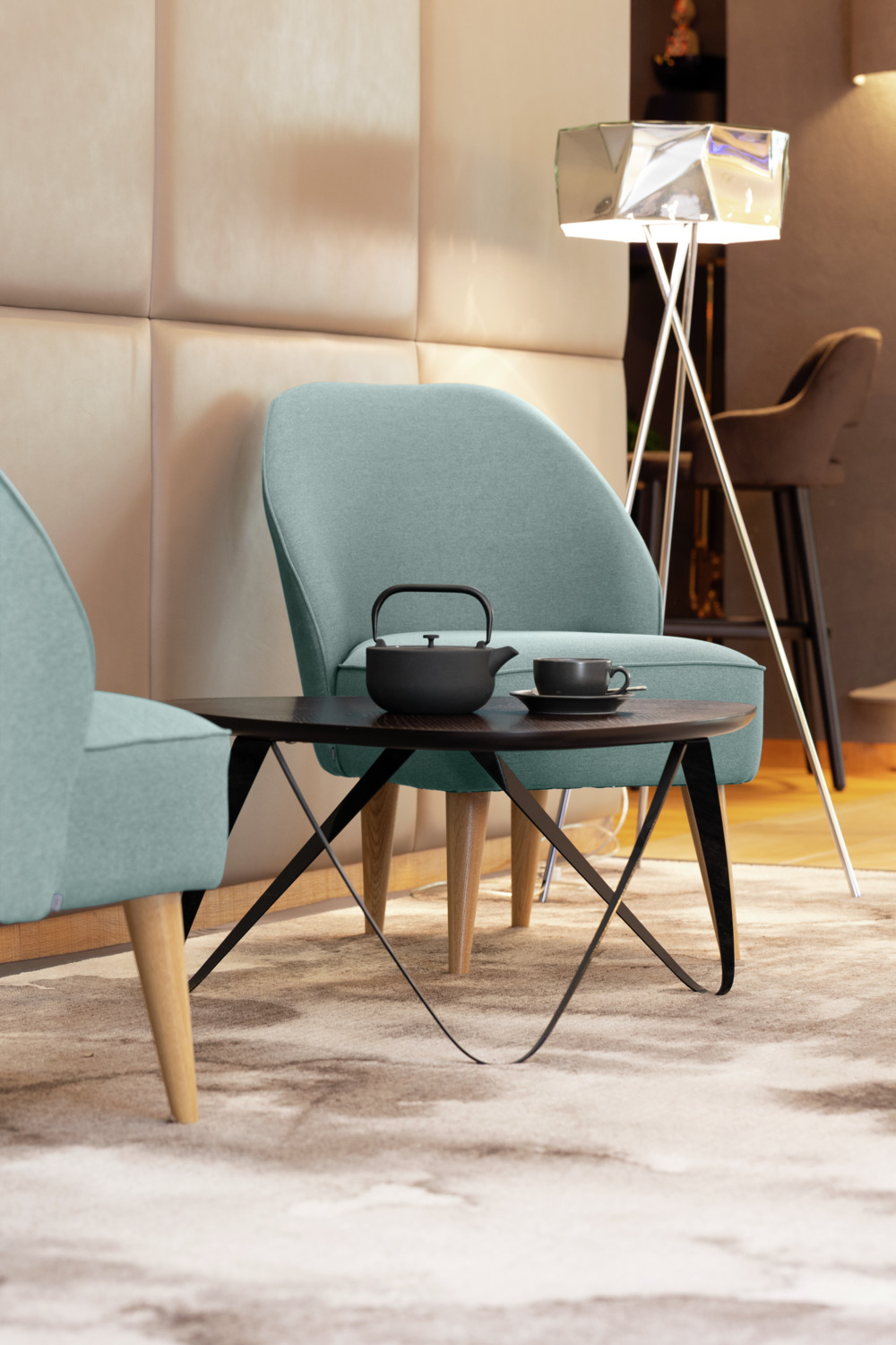 Ceainic din fonta VEGA Nari, Negru, 960 ml cu interior emailat, forma rotunda, include sita din otel inoxidabil si capac, retentie termica ridicata