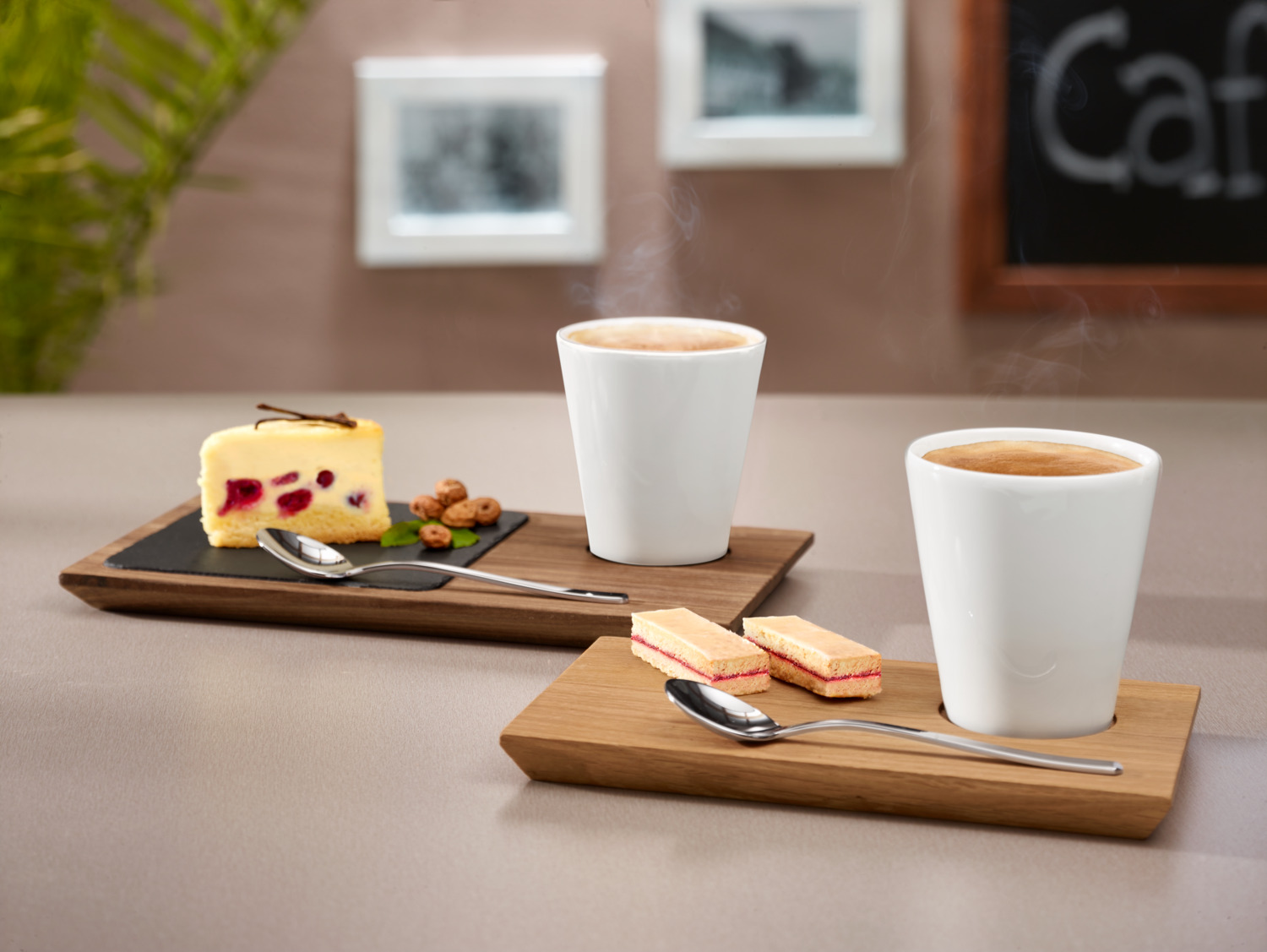 VEGA Colwood Square Natural Slate Plate, Black Food-Safe Serving Platter for Buffet and Presentation, 12.8 x 12.8 x 0.5 cm