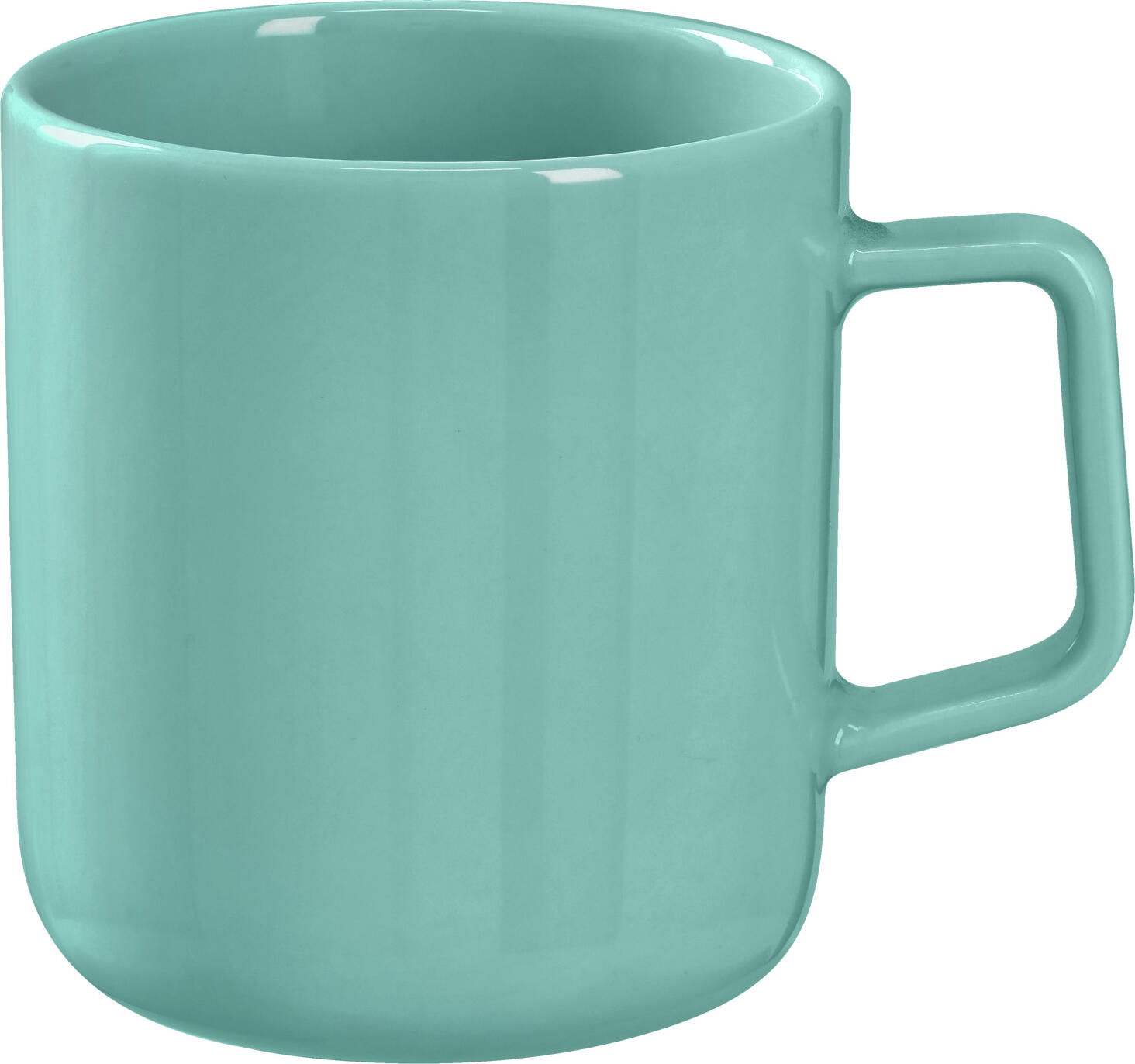 Set de 6 cești de cafea Vega Alegria, 400ml din Porțelan Turcoaz, Compatibile cu Mașina de Spălat Vase și Cuptorul cu Microunde, Stil Modern
