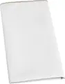 LUSINI Breda Textile Napkins, Set of 6, 50x50 cm, White, 70% Cotton 30% Linen Blend, OEKO-TEX Standard 100 Certified, Durable and Easy to Iron