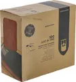 Garcia De Pou Besta Cutlery Bag Set of 100 Pieces, Bordeaux Ribbed Kraft Paper Sachet with 2-Ply Napkin 33x40 cm, 11.2x22.5 cm